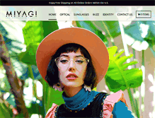 Tablet Screenshot of miyagieyewear.com